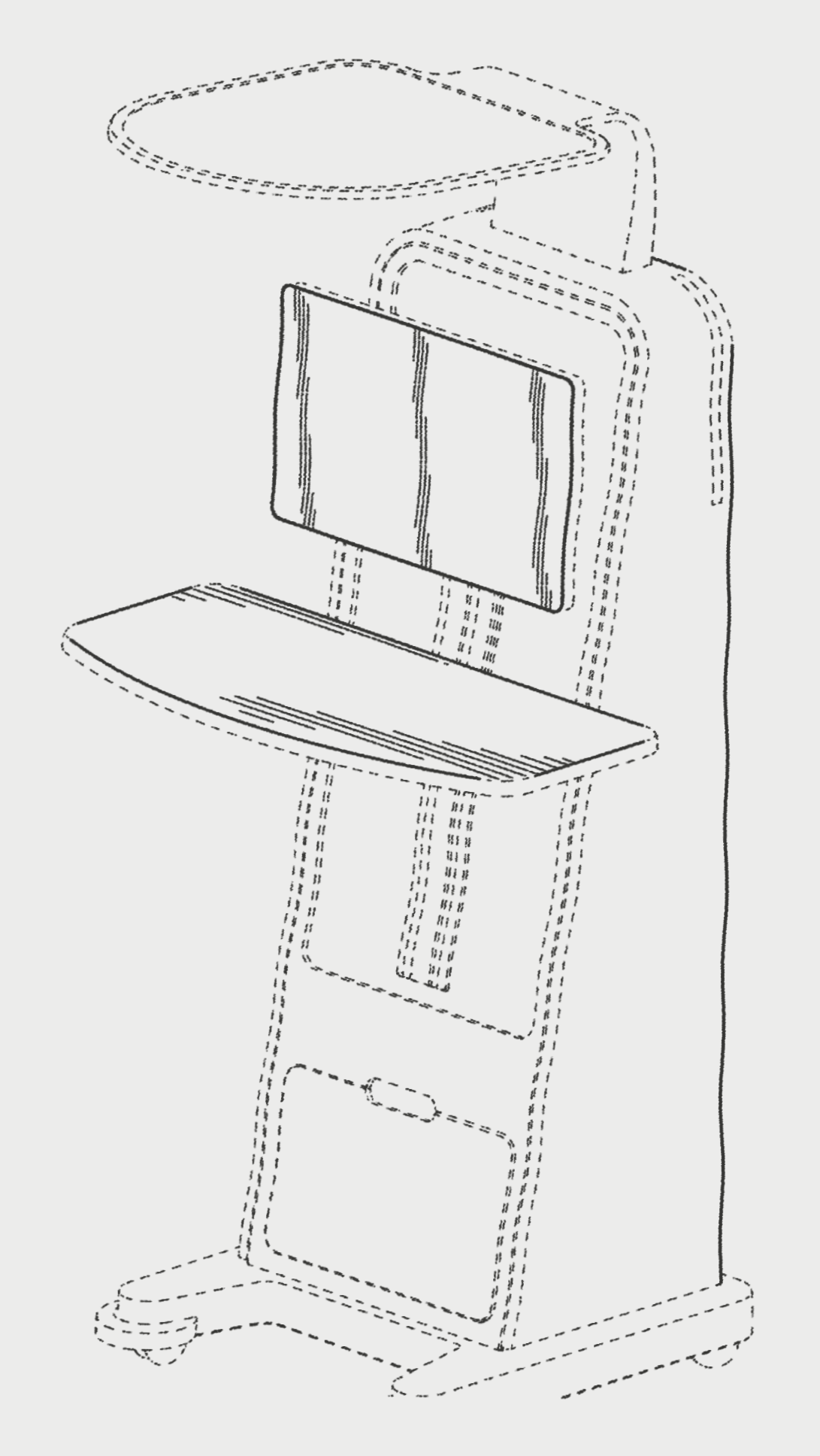 InMovement mobile workstation concept drawing